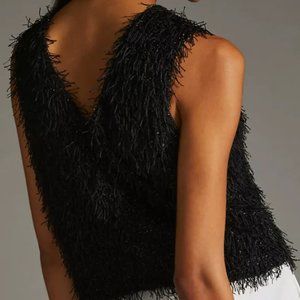 Anthropologie Textured Sparkle Top by Current Air